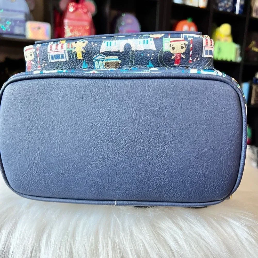 Dapper Dans Loungefly Mini Backpack Main Street NWT AOP 1 of 3 Disney NWT - Picture 5 of 8